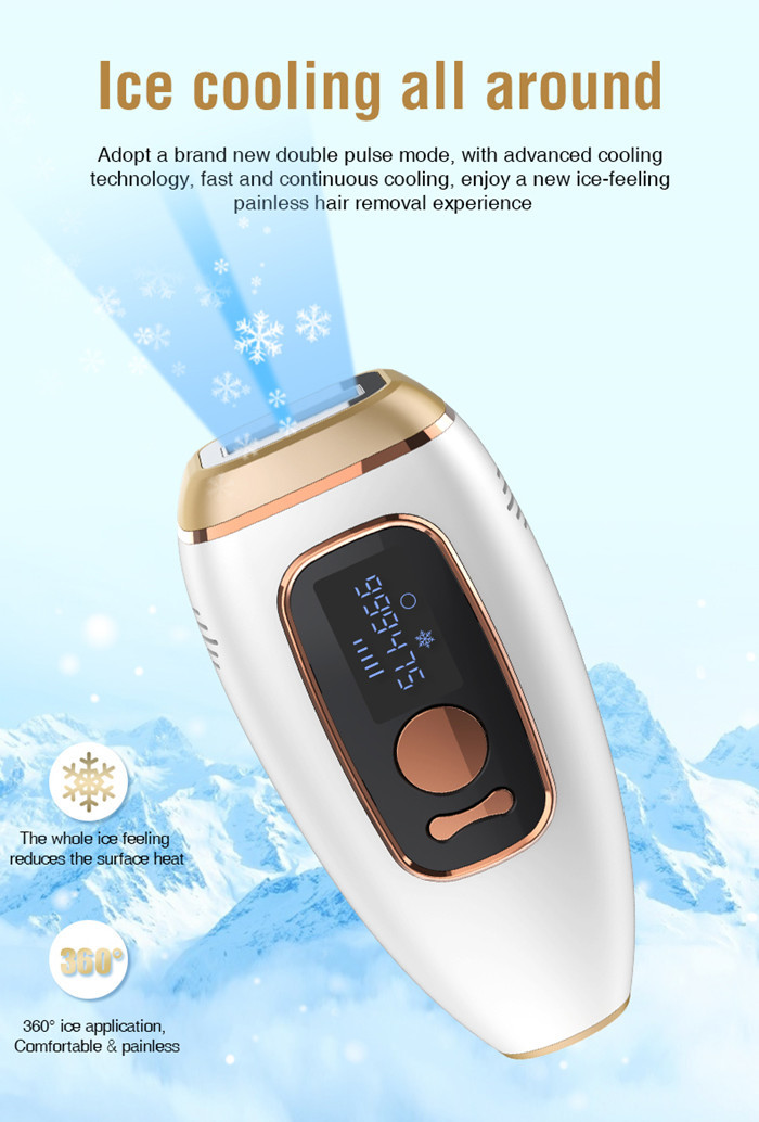 360 ICE Cool FCC 3cm2 IPL Hair Removal Device 990000 Flashes
