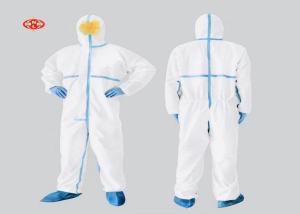 China High quality disposable hooded protective coveralls,disposable microporous coveralls wholesale