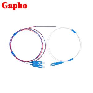 China 1X2 Singlemode / Multimode FBT Fiber Coupler Splitter FC / APC 1310 1550nm wholesale