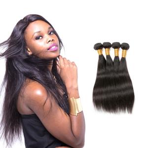 China 16 Inch Smooth Real Virgin Brazilian Straight Hair Bundles CE Certification wholesale