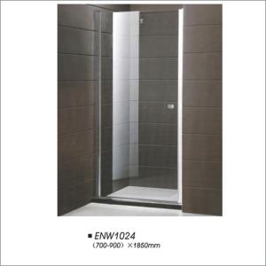 China Waterproof Semi Framless Pivot Shower Screen Tempered Glass 5 Years Warranty wholesale