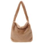2022 Wholesale Leopard Print Bags For Women Soft Plush Shoulder Bags Female