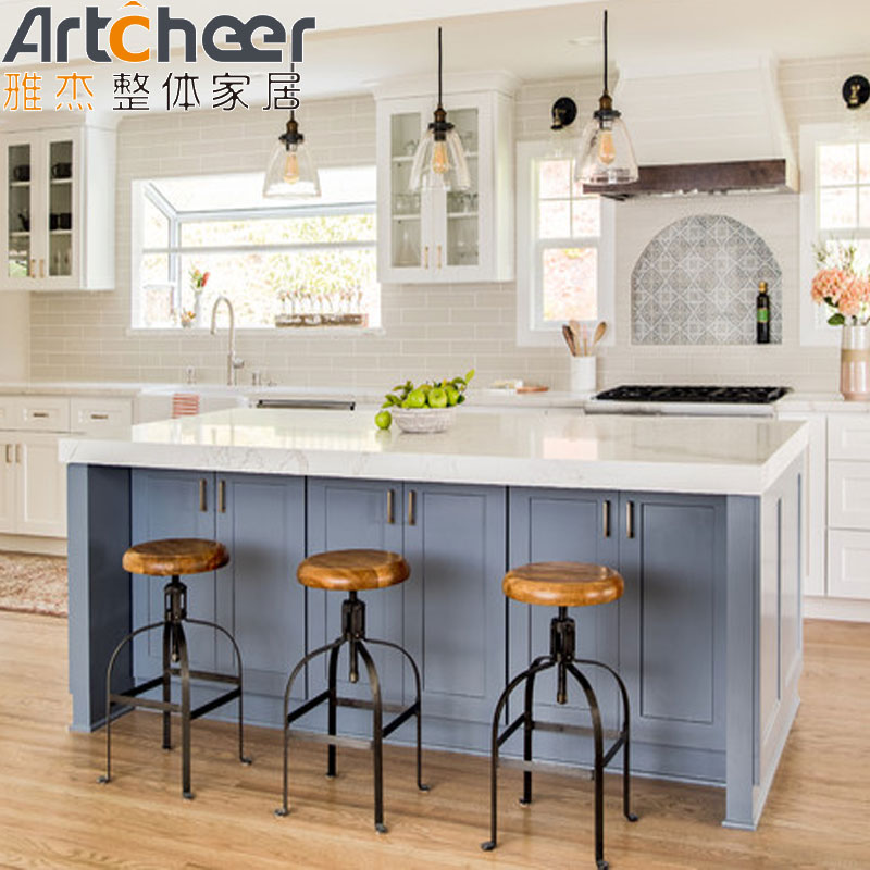 Sink Base Custom Kitchen Islands Table With Solid Timber Drawers And Quartz Stone Top