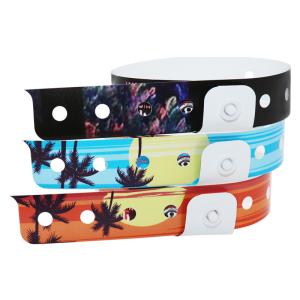 China Vinyl PVC Wristbands For Events Elastic Waterproof Customized Logo wholesale