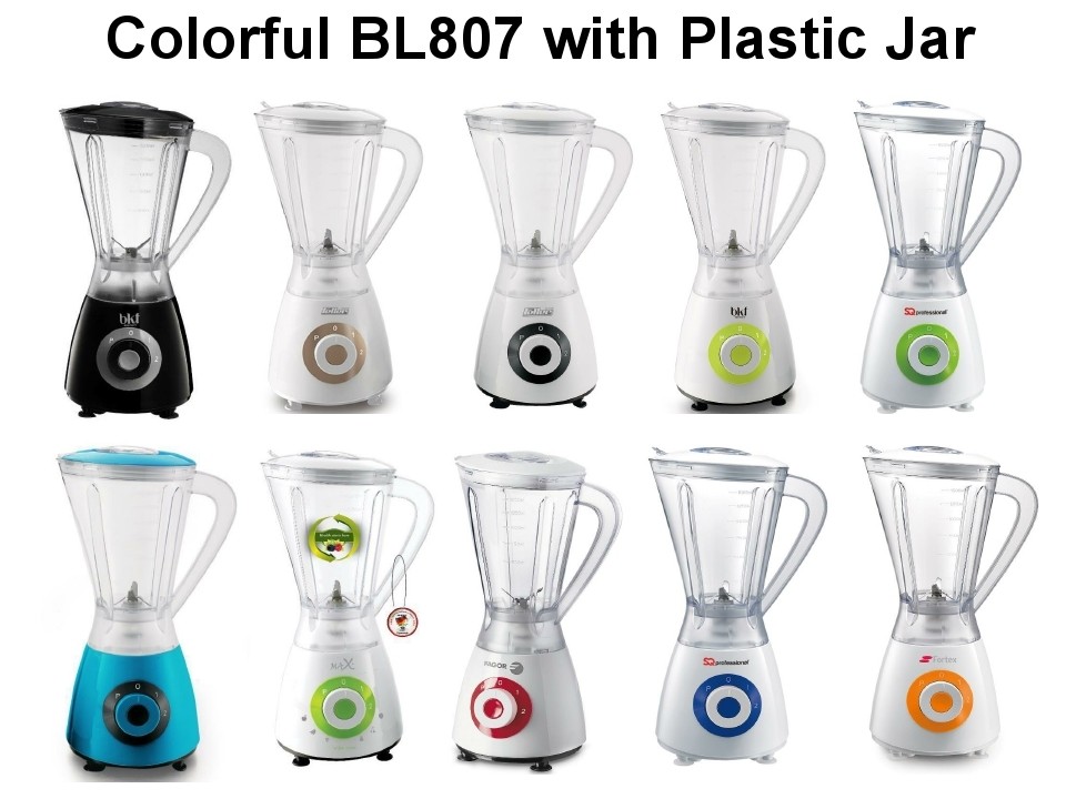 Popular BL807 Plastic / Glass         Jar Food Blender