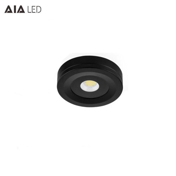 Round 3W waterproof IP65 LED cabinet light surface mounted led jewelry spot