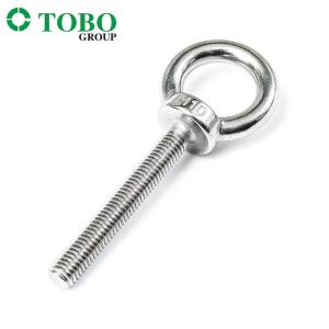 China TOBO Carbon Steel Forged Galvanized Din580 Lifting Eye Bolt SS304 316 wholesale