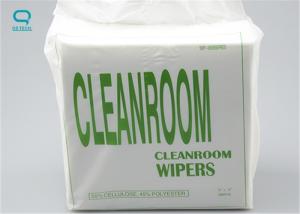 China 0609 55% Cellulose 45% Non Woven Polyester white Cleanroom Wipes 6&quot;/9&quot; wholesale