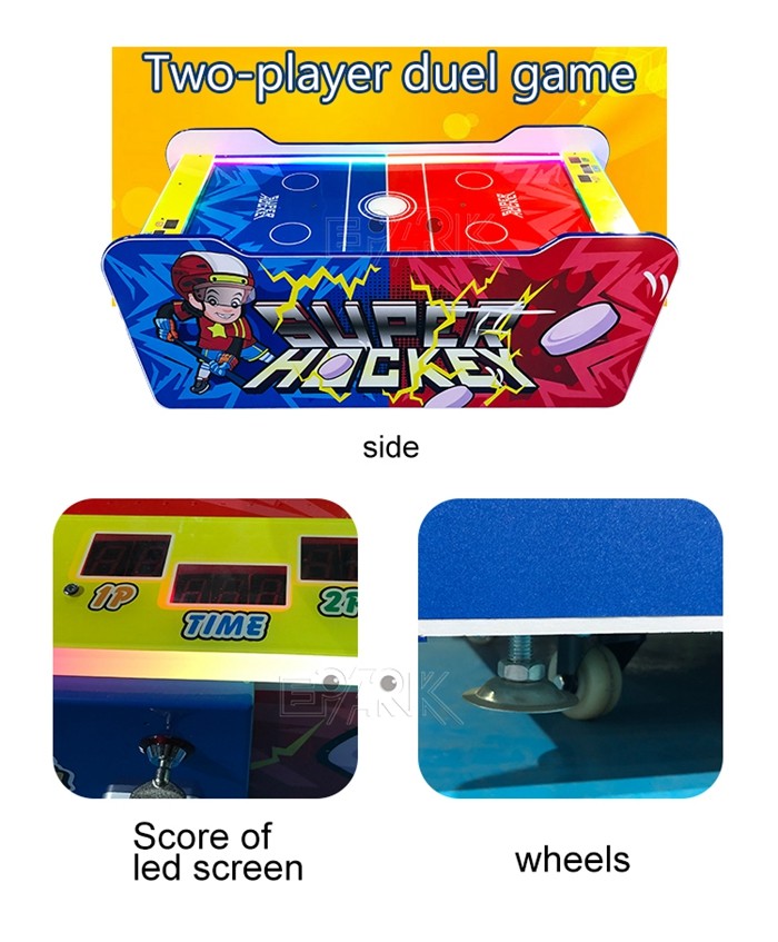 Ocean Appearance Air Hockey Table Arcade / Coin Operated Air Hockey Easy Operation