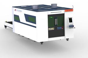 China 50mm Enclosed 4000mm Laser Cutting Machine For Steel Plate wholesale
