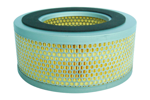 Pleated air filter for round rim EVA hot melt adhesive