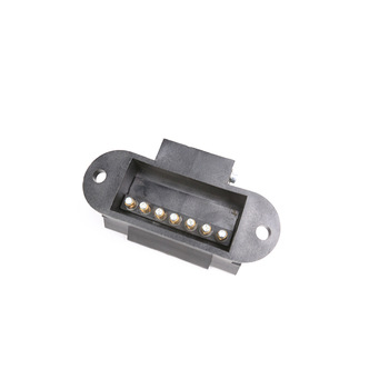 Black 7 Prong Trailer Plug 24v Screw Type Quick Connect Plug Lightweight