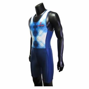 China Adults Blue Crew Uniform Rowing Suit Flatlock Stitching XS To XXXL Size wholesale