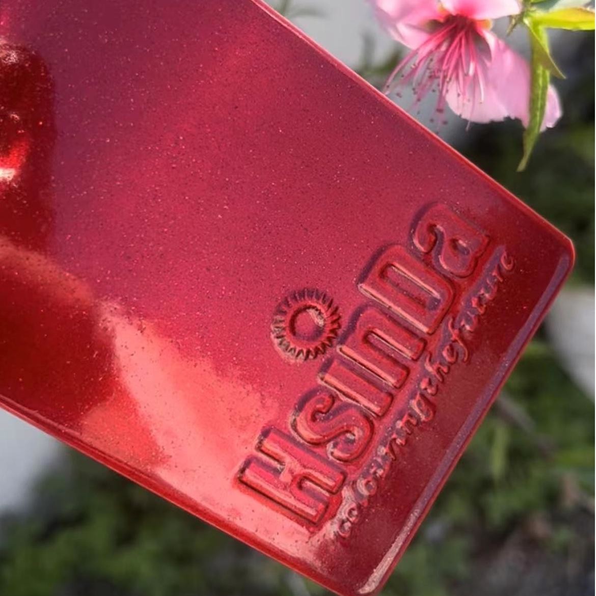 Red Color Chrome Sparking Spray Paint Translucent Powder Coating Strong Adhesion For Car Part