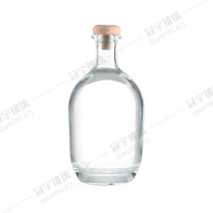 China 550ml Square Gin Tequila Rum Vodka Wine Liquor Glass Bottle Sale Clear and Customized wholesale