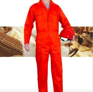 China Orange Fire Retardant Coveralls , New Style Anti - UV Construction Coverall wholesale