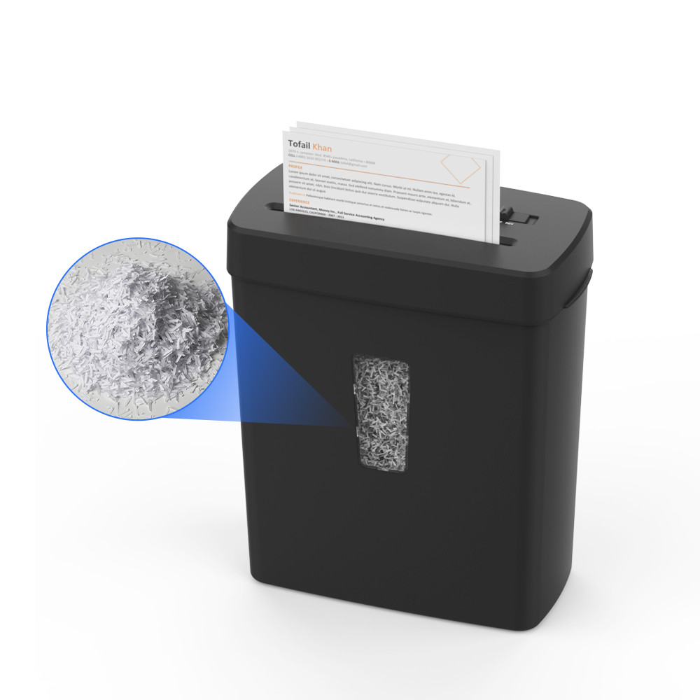 P-5 Paper Destroy Machine Home Office Use Mini Paper Shredder 5 Sheets A4 Micro Cut Shredding C222P-5 2*12mm