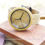 most nature bamboo wood watches with real cork band ,straps are eco-friendly