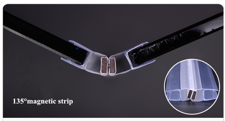 Transparent Glass Doors Design Waterproof Glass Shower Door Seal Strip for 6-12MM