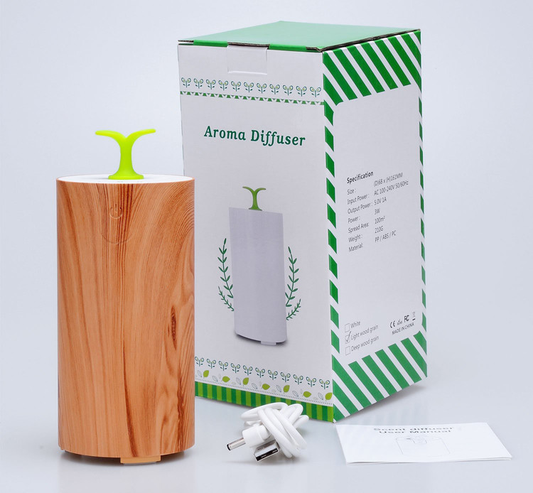 Light Wood Grain Portable USB Scent Nebulizer