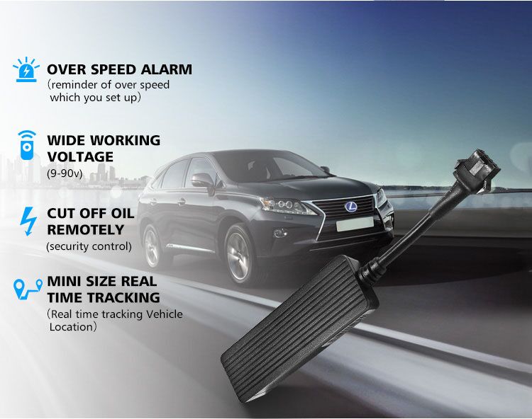ACC Detection Motorcycle GPS Tracker VT203 With Real Time Tracking