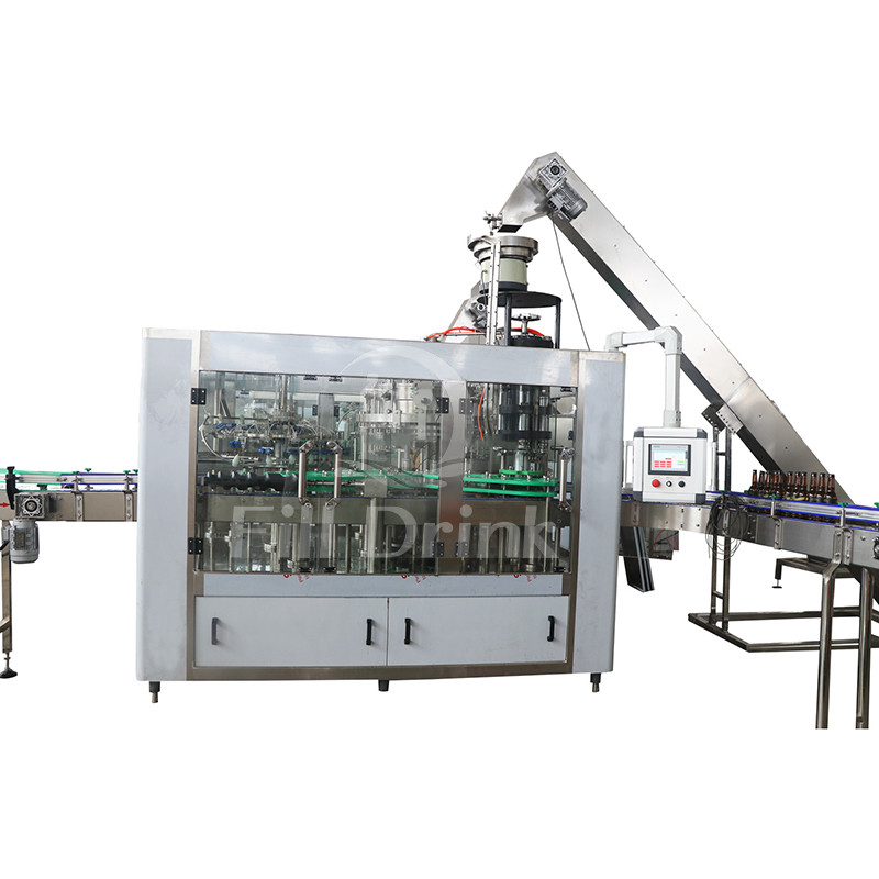 1000B/H Bottled Beer Filling Machine Balance Pressure Filling Electric Driven