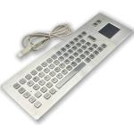 IP65 / IK07 Panel Mount Keyboard Stainless Steel Industrial Keyboard 2 Keys