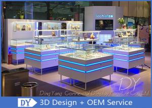 China Fashion Jewelry Showcase Display With Led Lights / Jewellery Counter Display wholesale