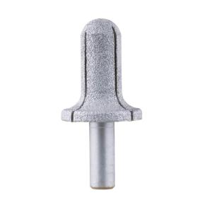 China CE 12.7mm Shank Quartz Diamond Router Bit Vacuum Brazed wholesale
