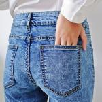 Cotton / Spandex Girls Ripped Skinny Jeans Casual Trousers Breathable OEM