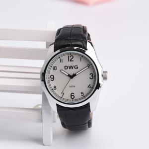 China Quartz Waterproof 3ATM DWG Minimalist Leather Watch wholesale
