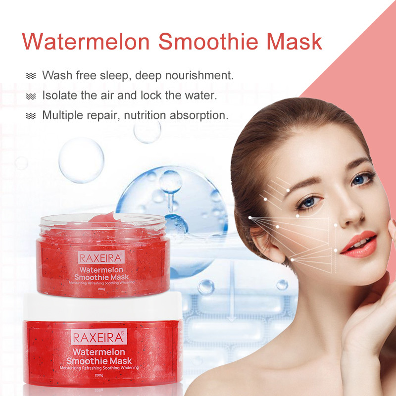 100% Natural Watermelon Refreshing Smoothing Face Mask For Women