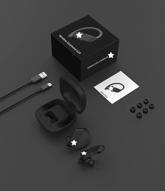 Portable BT10 Wireless Bluetooth Earbuds With Charging Case