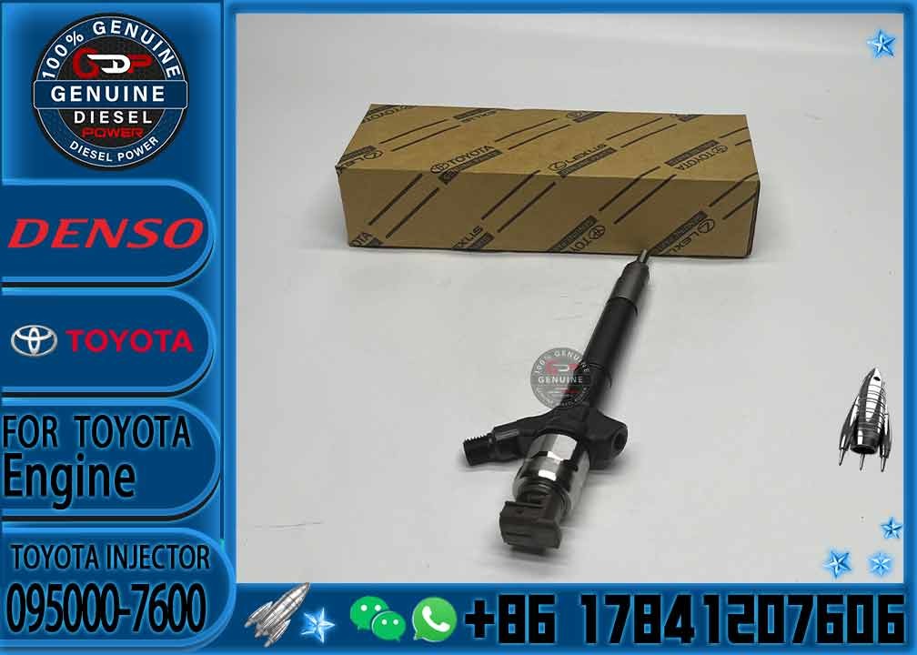 2AD-FTV Diesel Fuel Nozzle Injector 095000-7600 095000 7600 Common Rail Nozzle Injector 0950007600 for Toyota