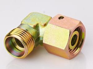 China Elbow DIN Hydraulic Fittings Reducer Tube Adapter With Swivel Nut 2C9 / 2D9 wholesale