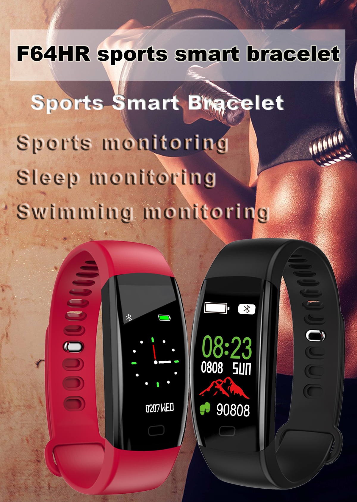 Amazon High Quality Watch F8 HR Series 6 Sports Swimming Sleep Monitoring Smartwatch