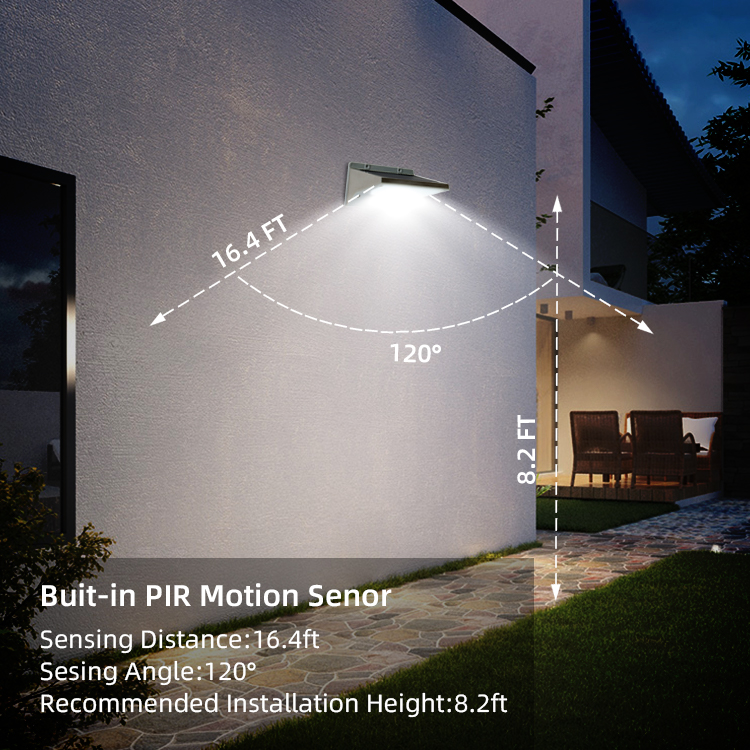 IP65 Rating Garden Lamp for Outdoor Solar Sensor Wall Light and Led Solar Steet Light