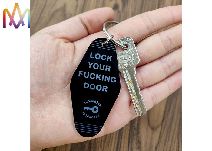 7.5g Acrylic Anti Lost Cards Engraved Charm Tag