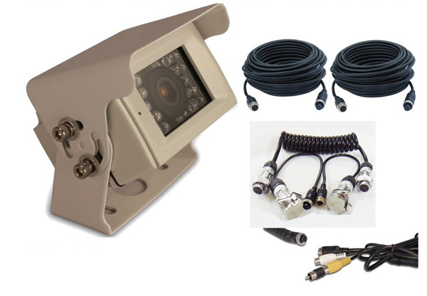 Backup Camera Vision Systems Cable Extension , Trailer Extension Lead 5 Pin Metal Connector