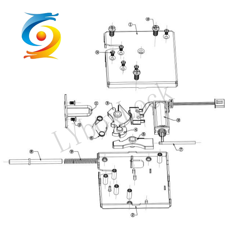 Smart Magnetic Solenoid Lock 12v Electronic Carbon Steel ISO9001