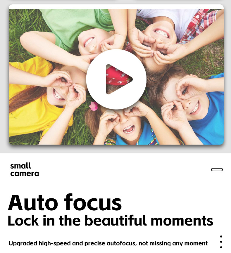 X2 HD Digital Camera 2MP 720P Photography Camera Video Camcorder Rechargeable Cameras for Kid Students Campus Selfie Camera