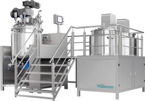 China 2.2KW PLC Control Cosmetic Emulsifier Mixer 1 Year Warranty wholesale