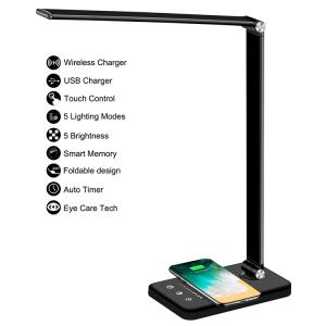 China Desk Lamp Aluminum 5W QI Wireless Charging Pad wholesale