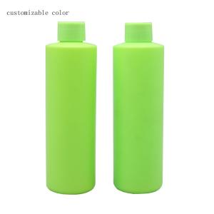 China 250ml HDPE Cylinder Shampoo Cosmetic Bottle With Screw Cap wholesale