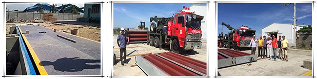 120T 24M Truck Weighing Systems With Load Cells