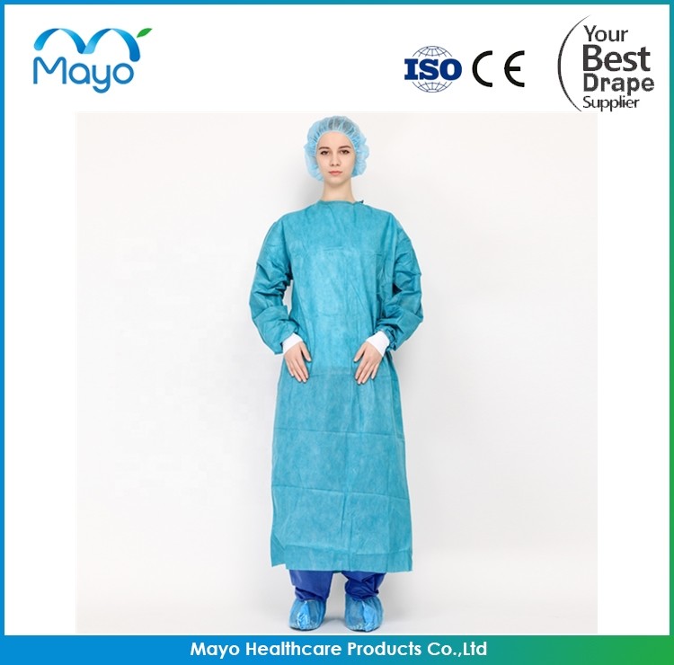 Surgeon Apron Sterile Surgical Gowns Knitted Cuff Level 4 Medical Gown