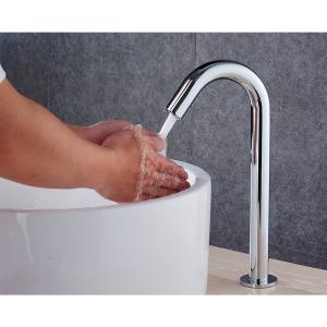 China Deck Mount DC AC 13cm Automatic Sensor Faucet wholesale