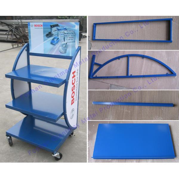 Car Storage Shelf Electric Bike Metal Battery Display Rack