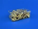 PE Clear Square Storage Bins . Food Grade Square Plastic Storage Containers