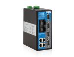 8-port Managed Industrial Ethernet Switch with 4 Serial Ports